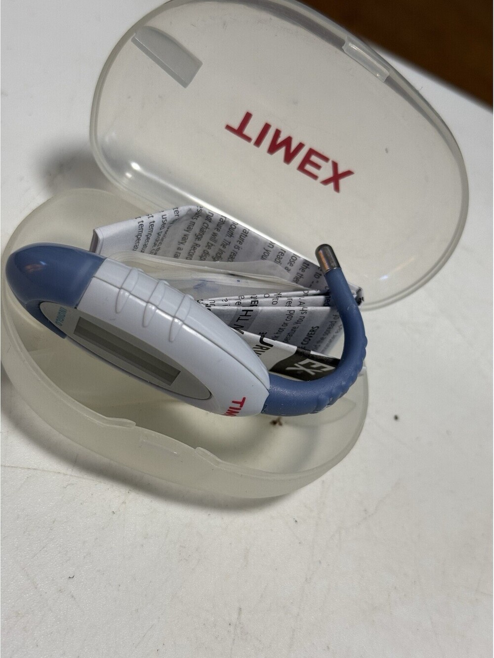 Timex digital thermometer featuring Indiglo night-light